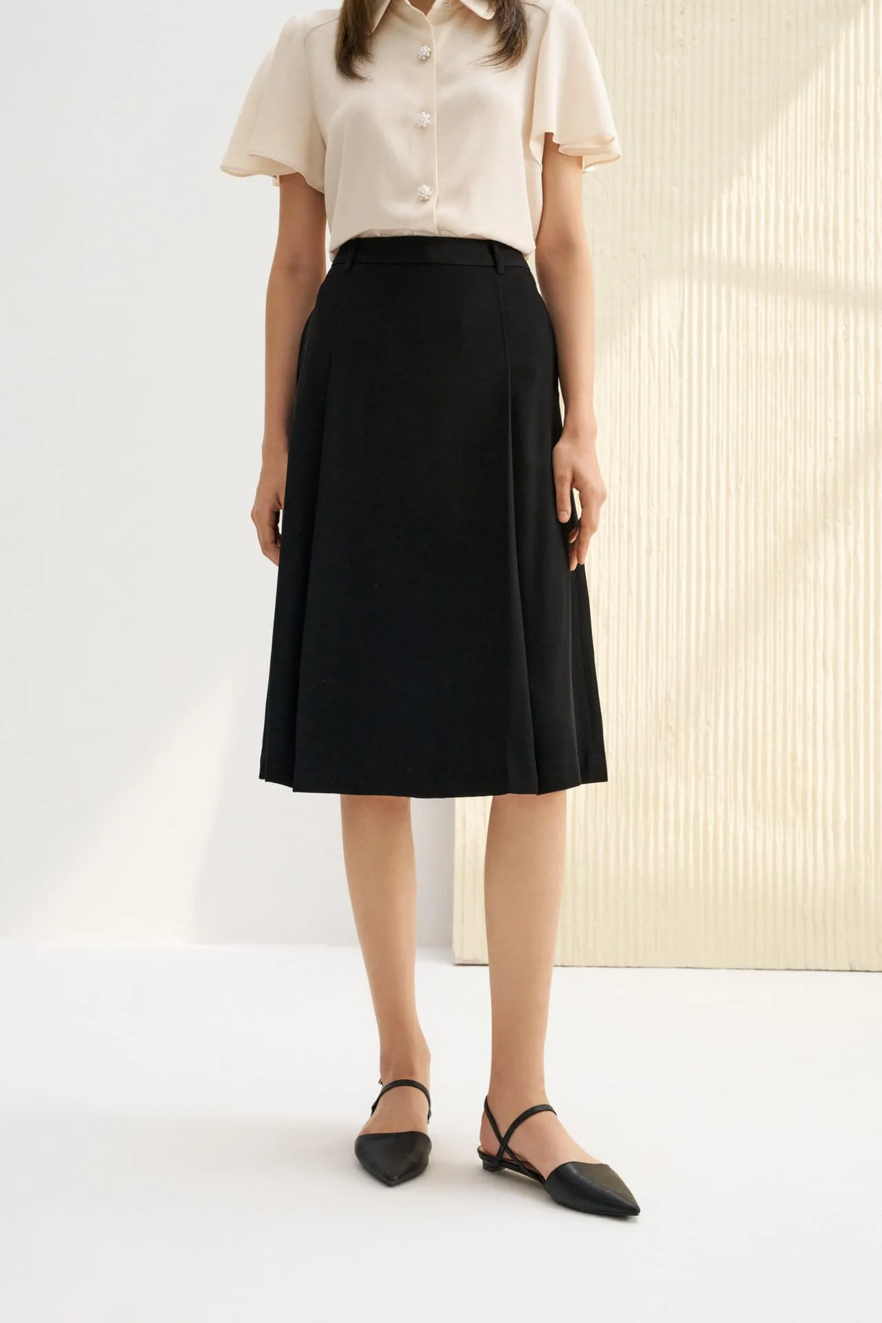 A-Line Midi Skirt