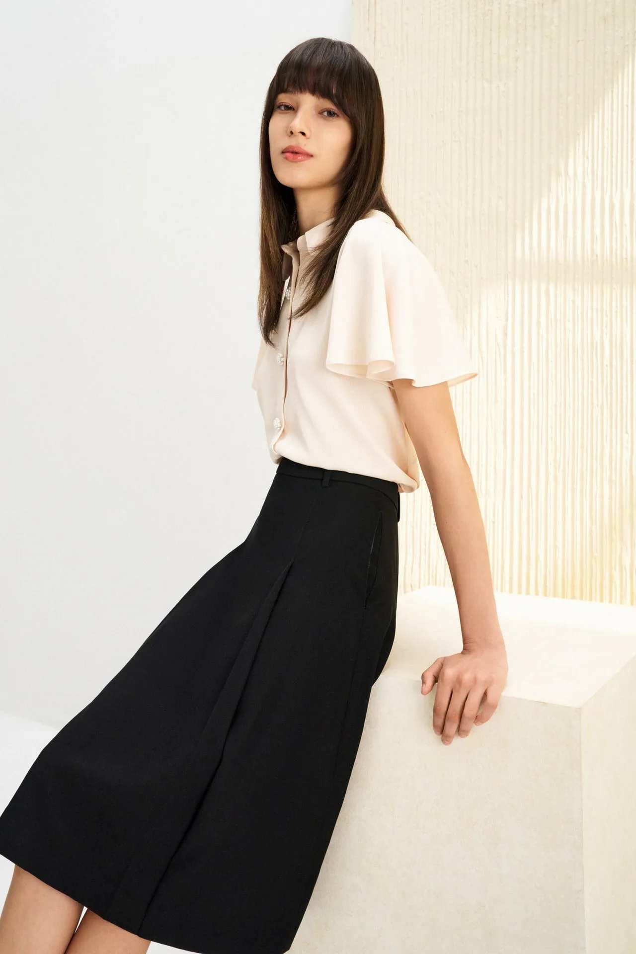 A-Line Midi Skirt