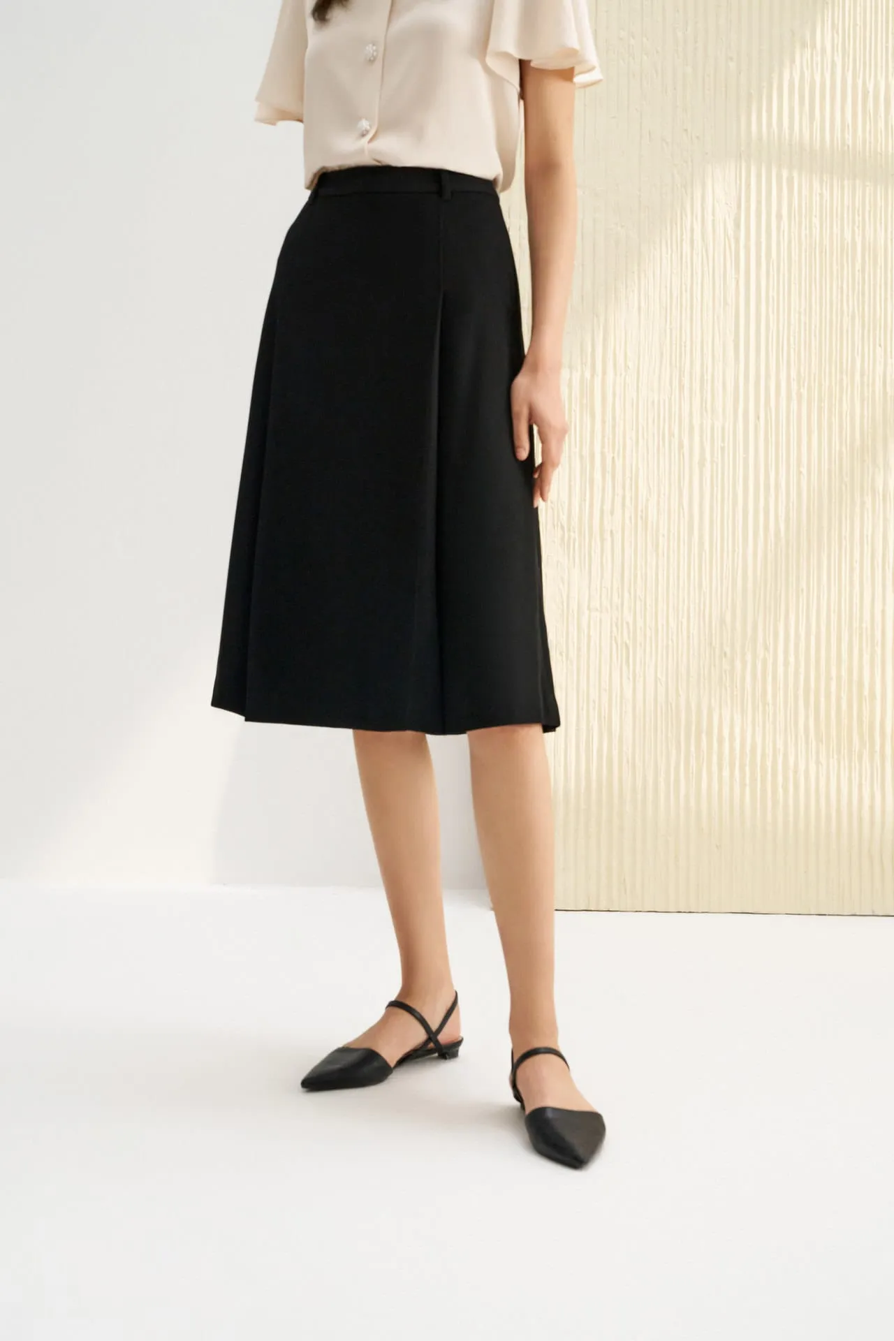 A-Line Midi Skirt