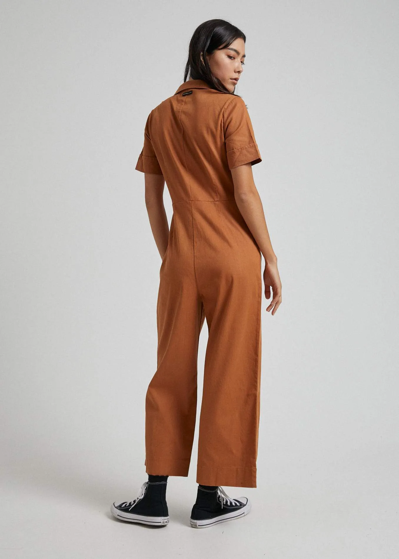 Afends Womens Cora - Hemp Boilersuit - Clay