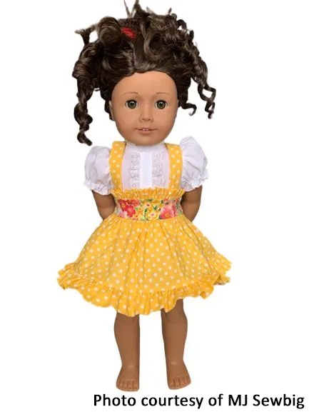 All the Frills Skirt 18 Inch Doll Sewing Pattern