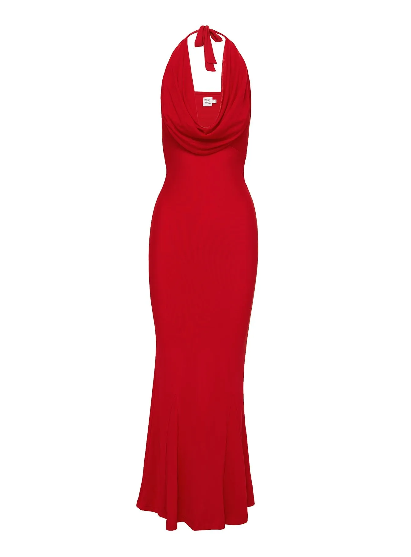 Allawah Halter Maxi Dress Red