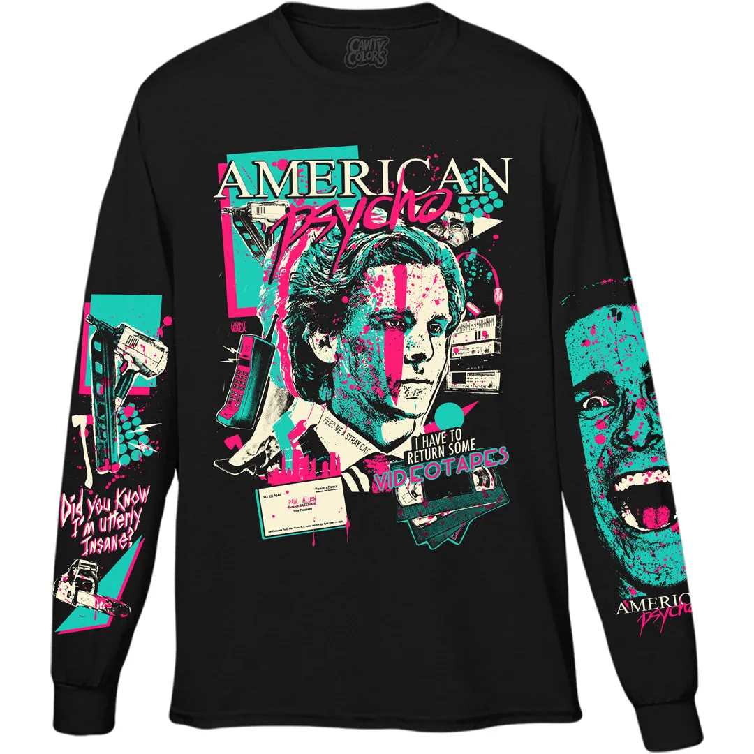 AMERICAN PSYCHO: KNIFE HAPPY - LONG SLEEVE SHIRT