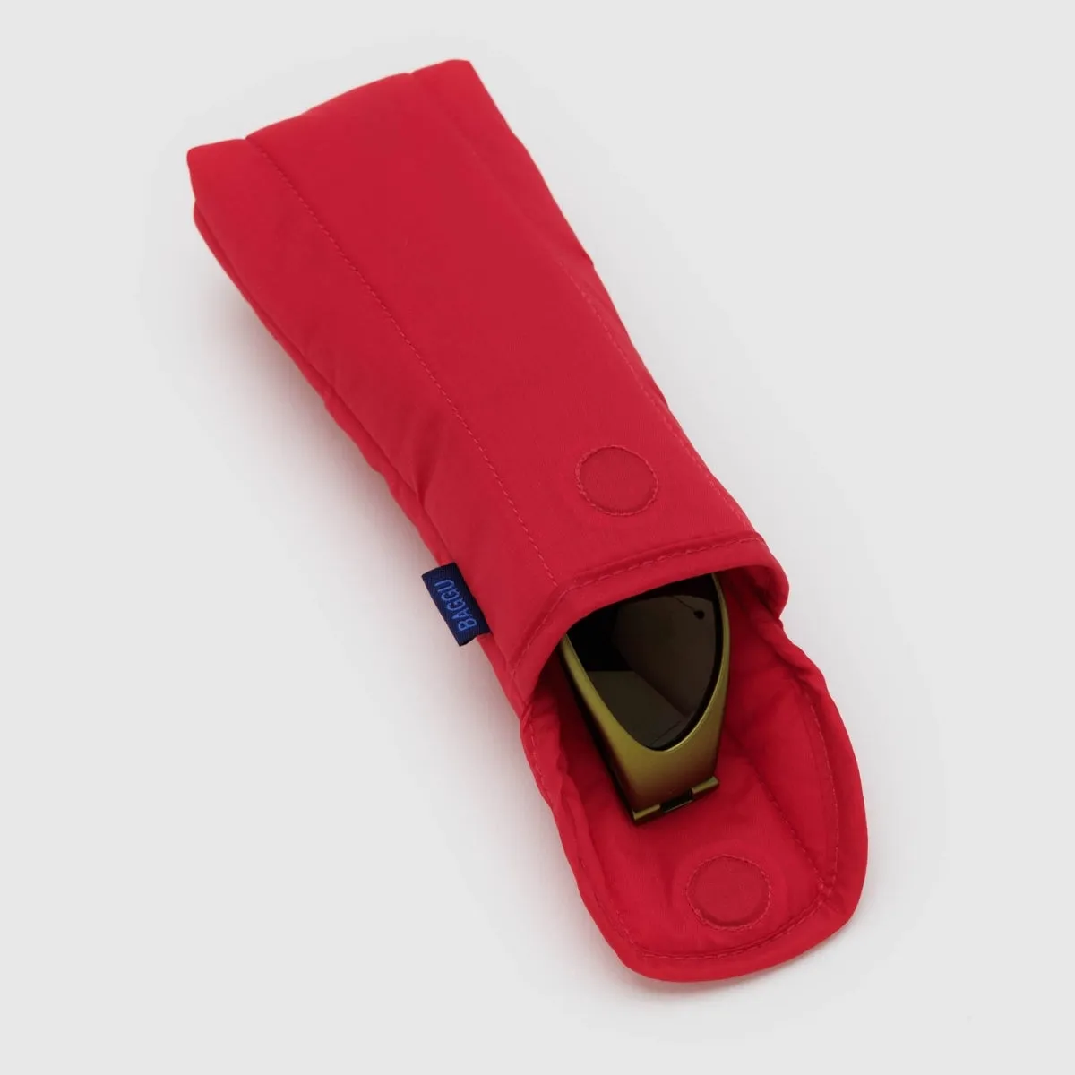 Baggu Puffy Glasses Sleeve in Candy Apple