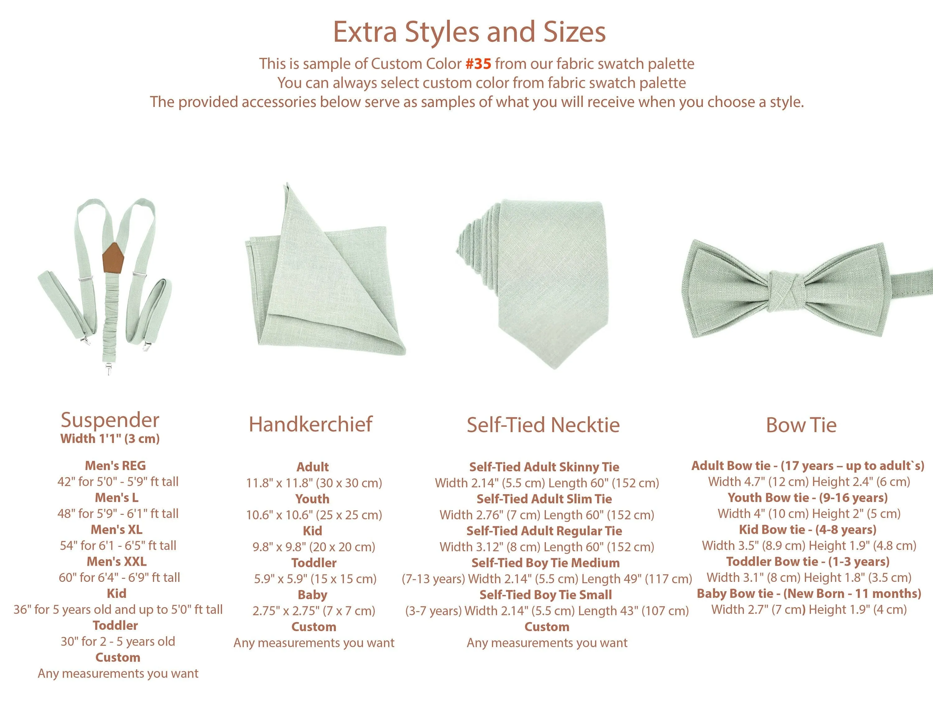 Beige Linen Suspender & Bow Tie Set - Perfect for Toddlers, Boys, Men, and Groomsmen