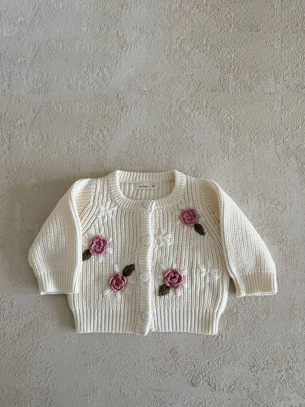 Big Flower Knit Cardigan