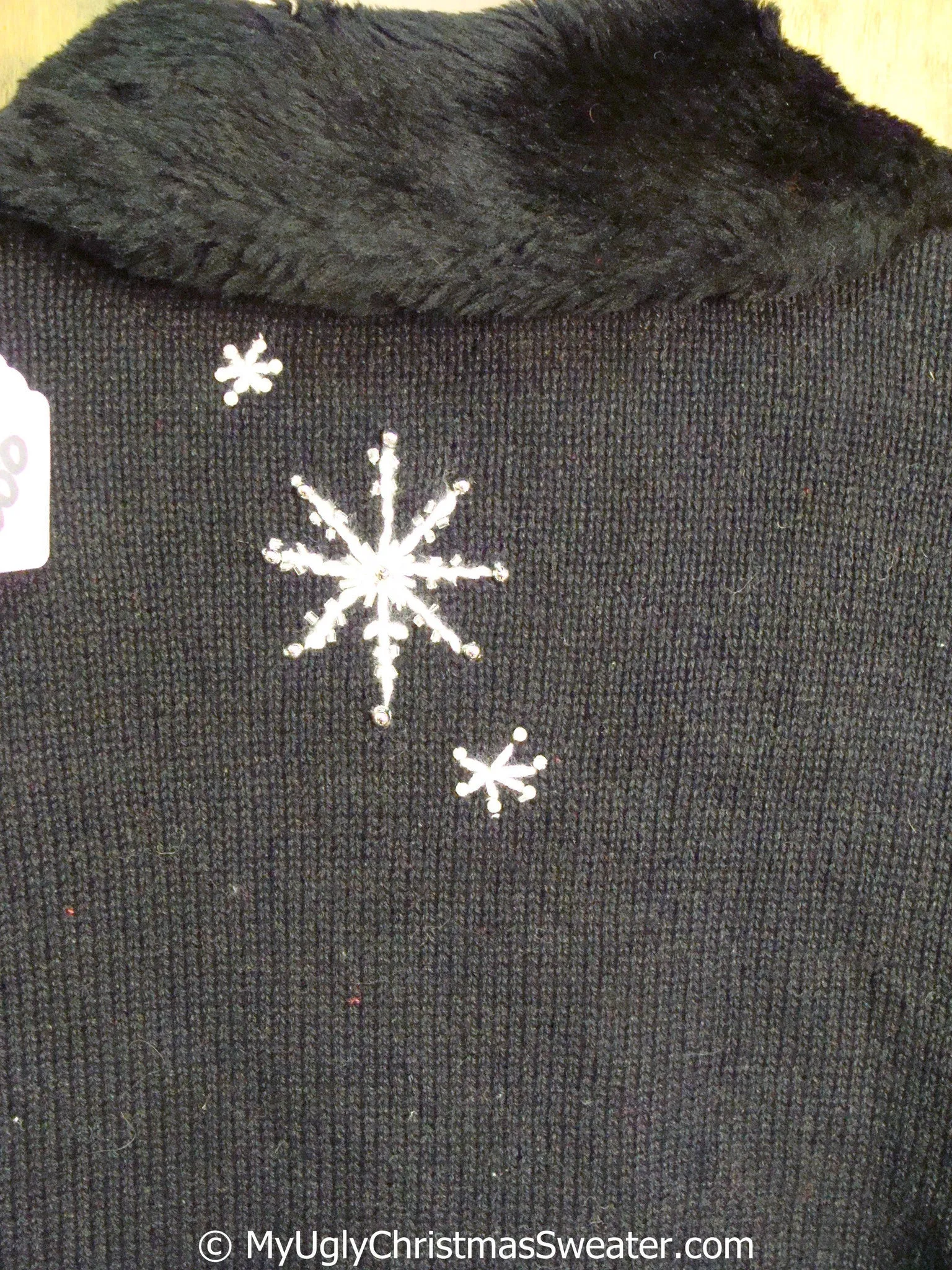 Black Nordic Snowflakes Ugly Christmas Sweater