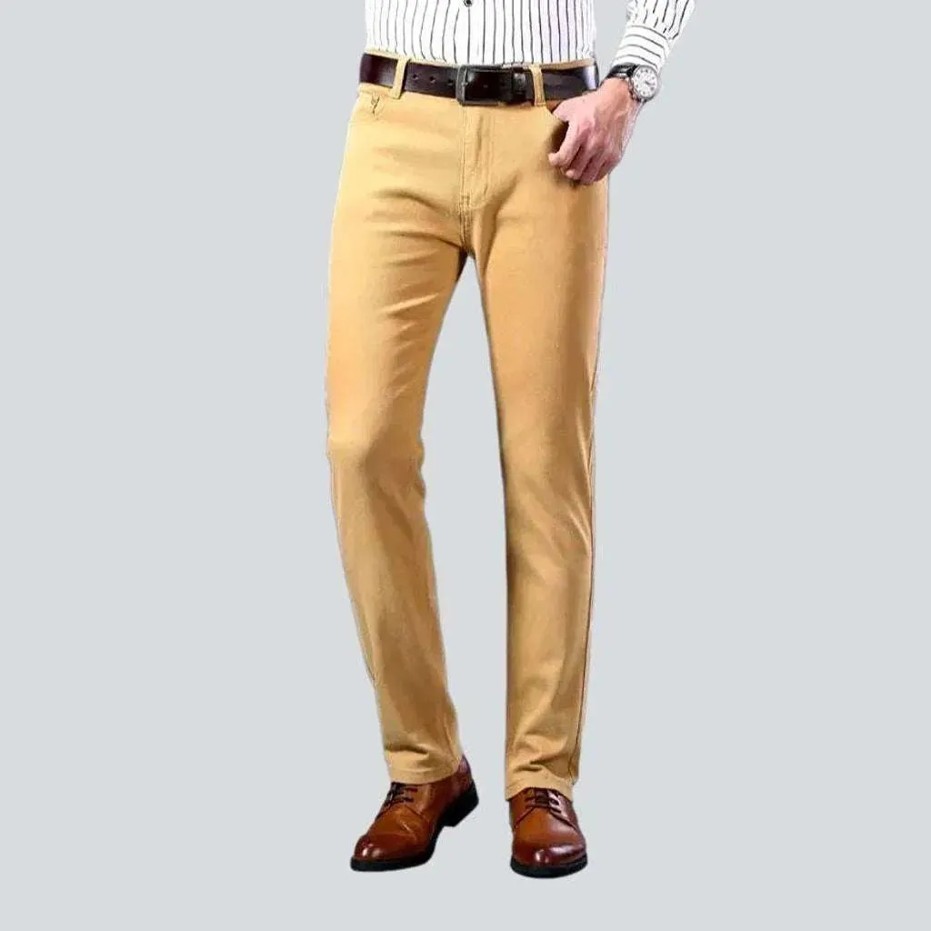 Business casual color men's jeans