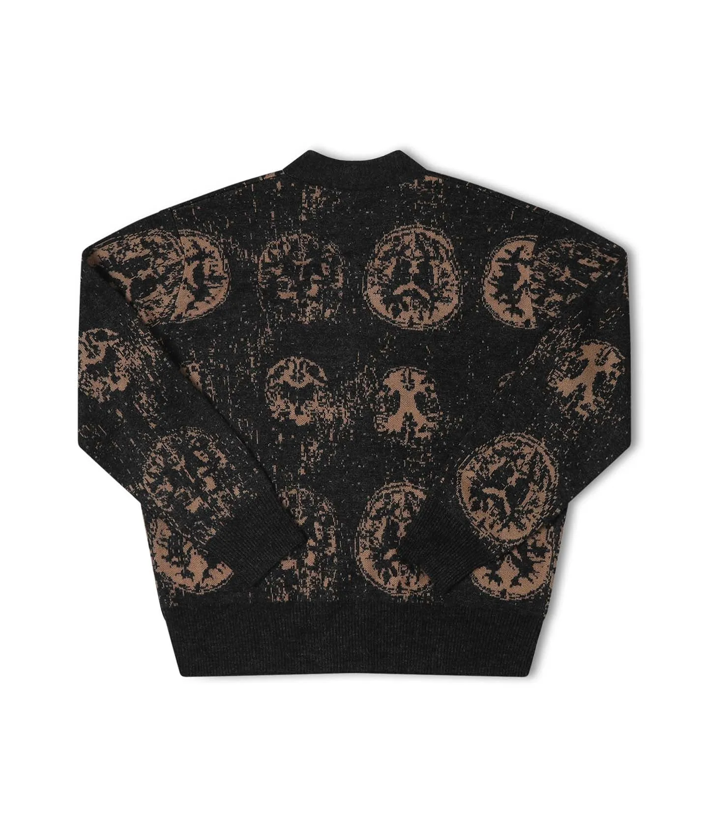 CA BRAINSCAN CARDIGAN (Black Mushroom)