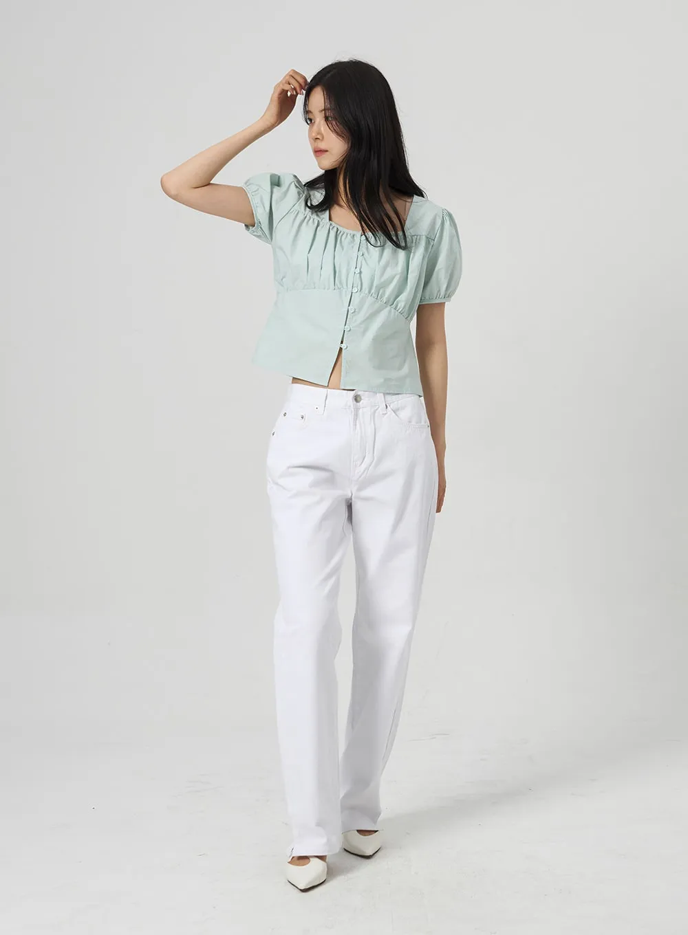 Cotton Wide Leg Pants OA314