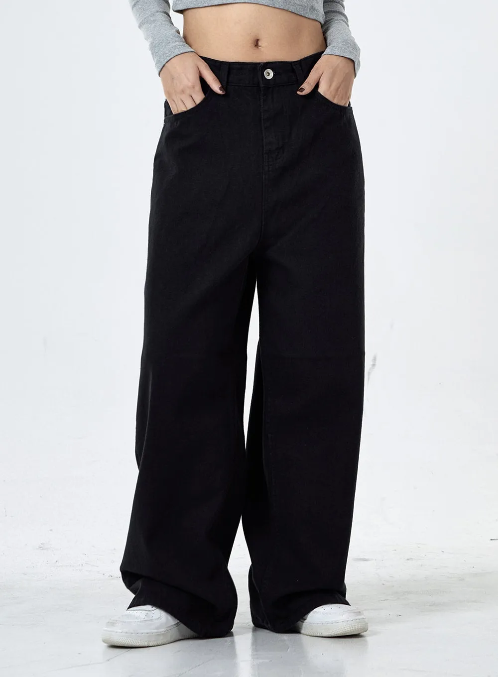 Daily Wide Leg Cotton Pants CG30