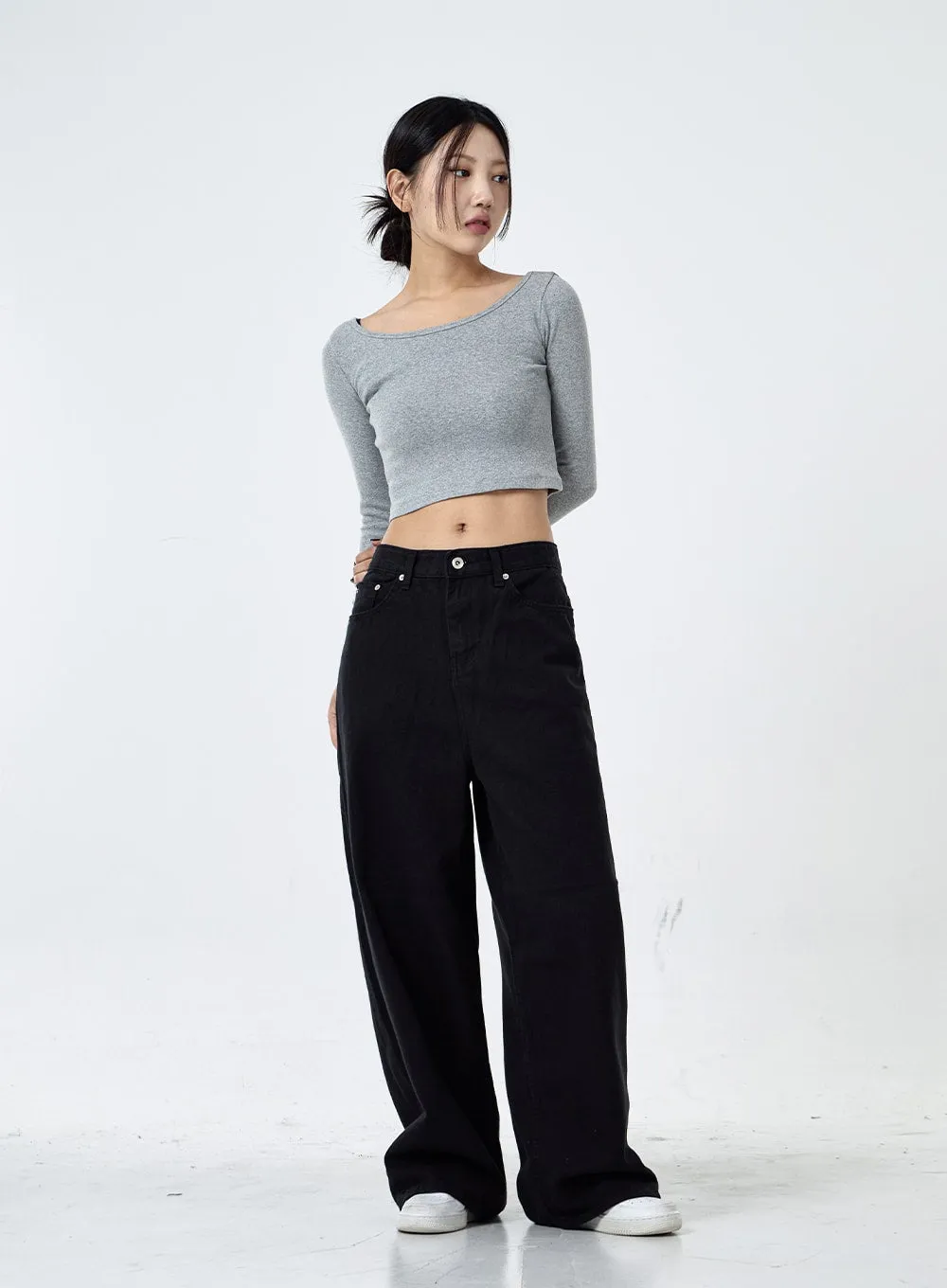 Daily Wide Leg Cotton Pants CG30