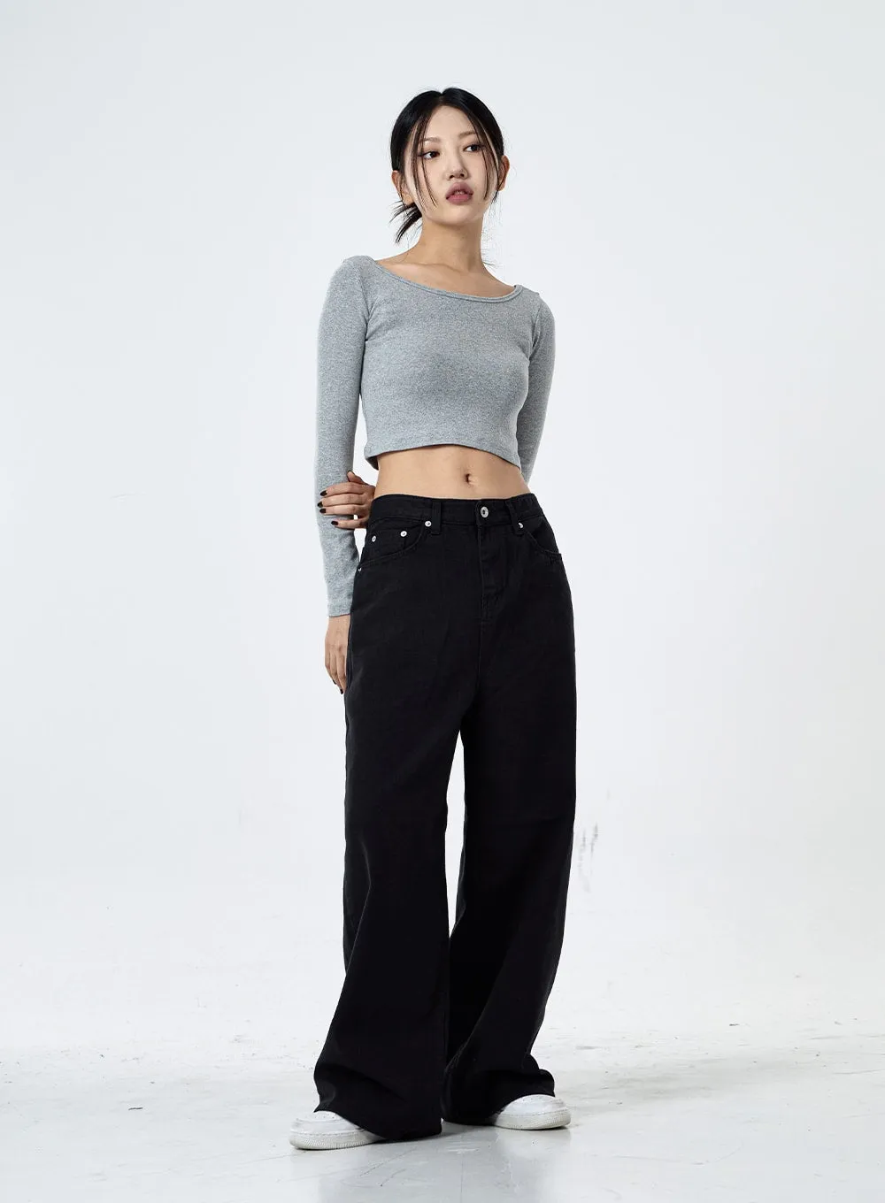 Daily Wide Leg Cotton Pants CG30