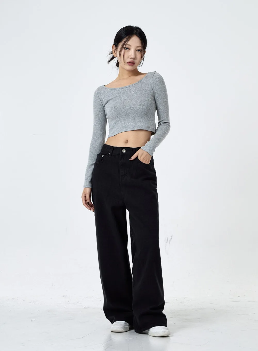 Daily Wide Leg Cotton Pants CG30