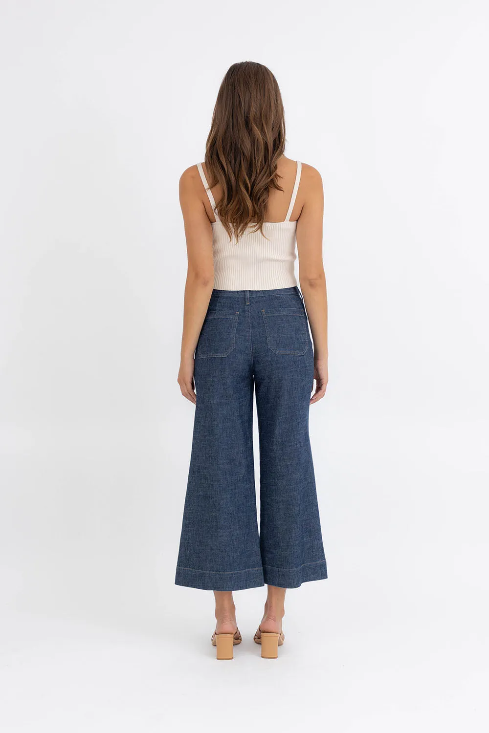 Denim by Nature™ Sophie Crop Wide Leg