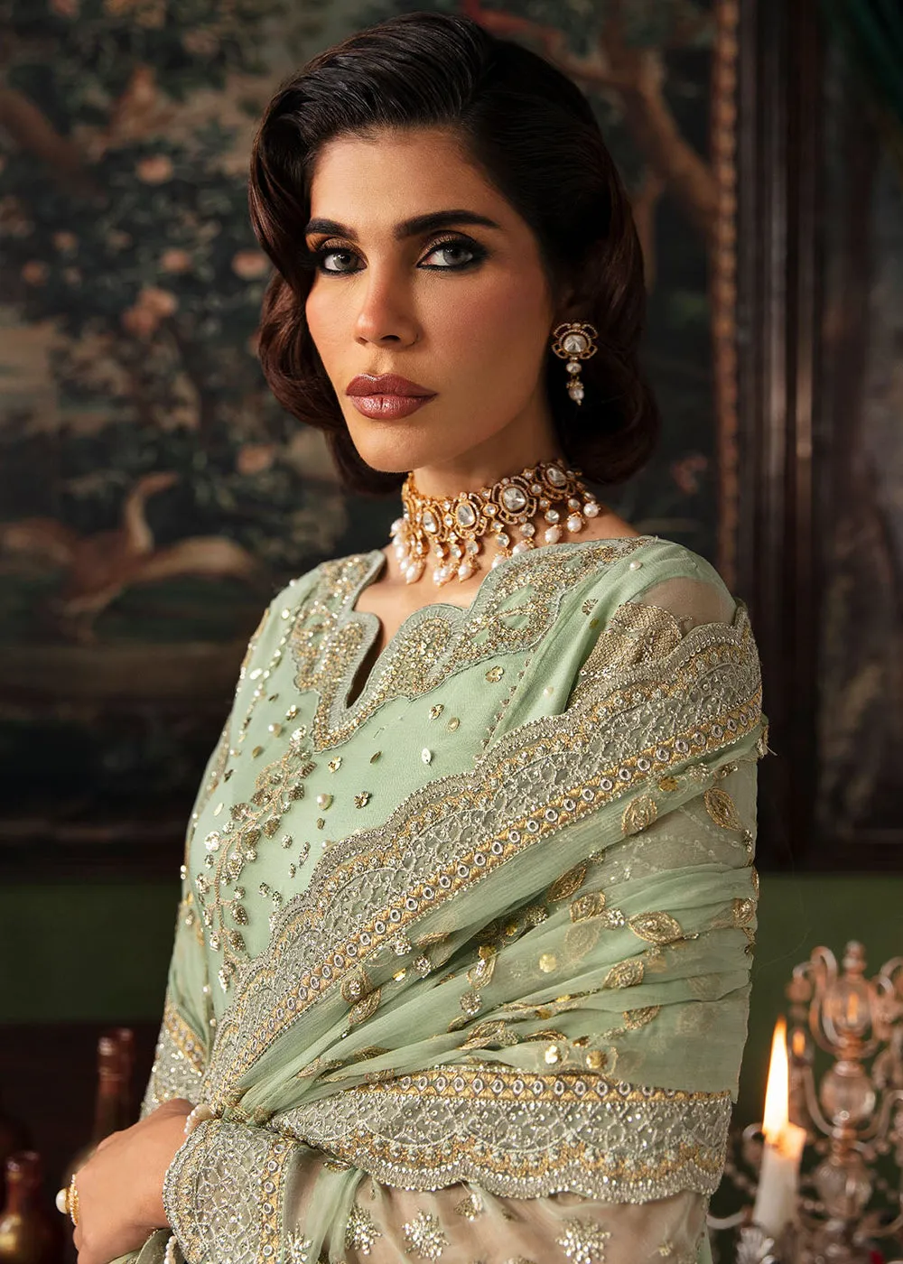 Elanora Embroidered Formals' 23 by Nureh | NEL-32