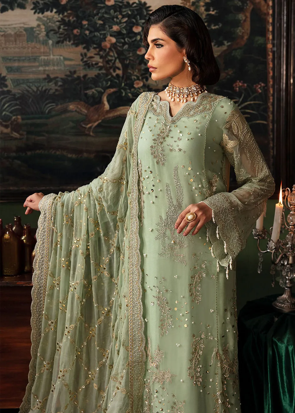 Elanora Embroidered Formals' 23 by Nureh | NEL-32