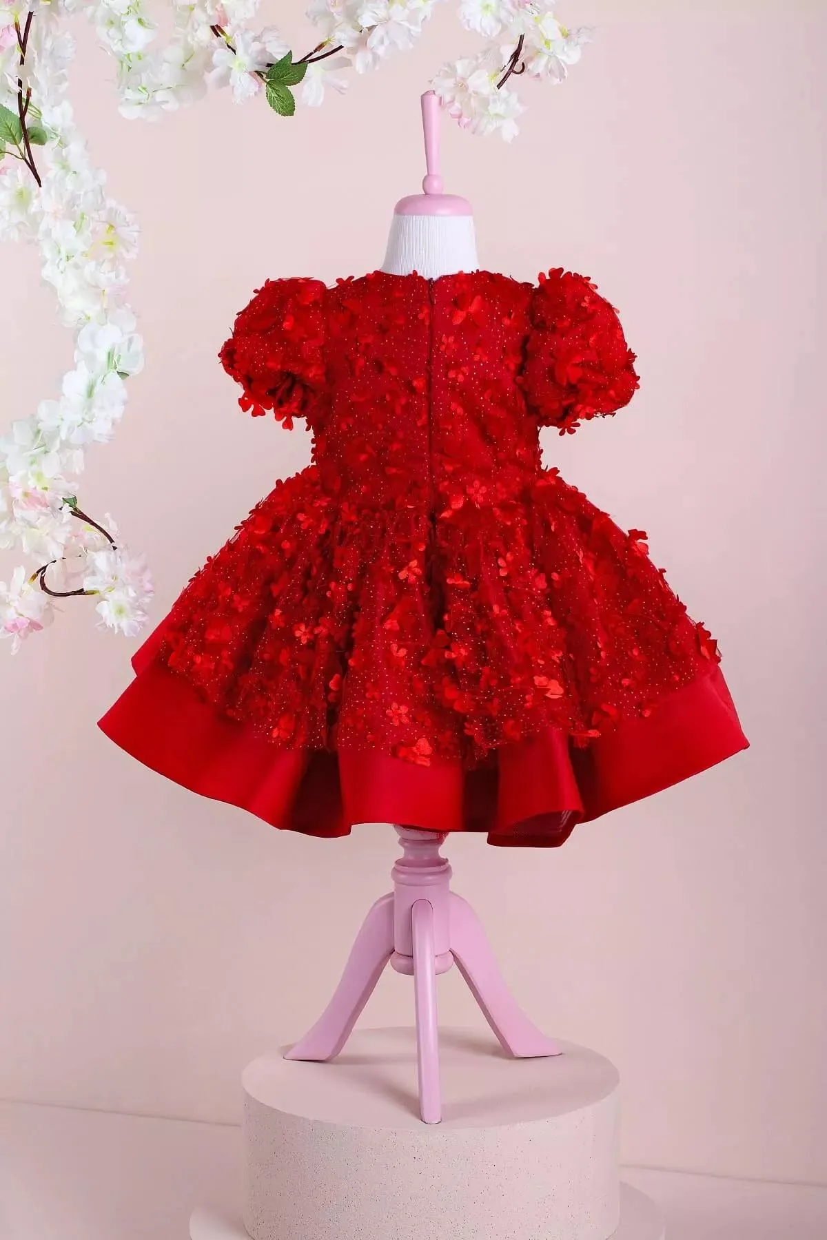 Fiona Red Party Dress