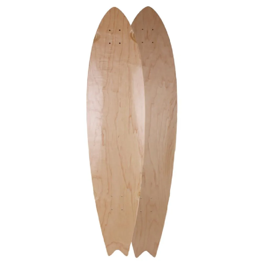 Fishtail 40 inch Blank Longboard Deck