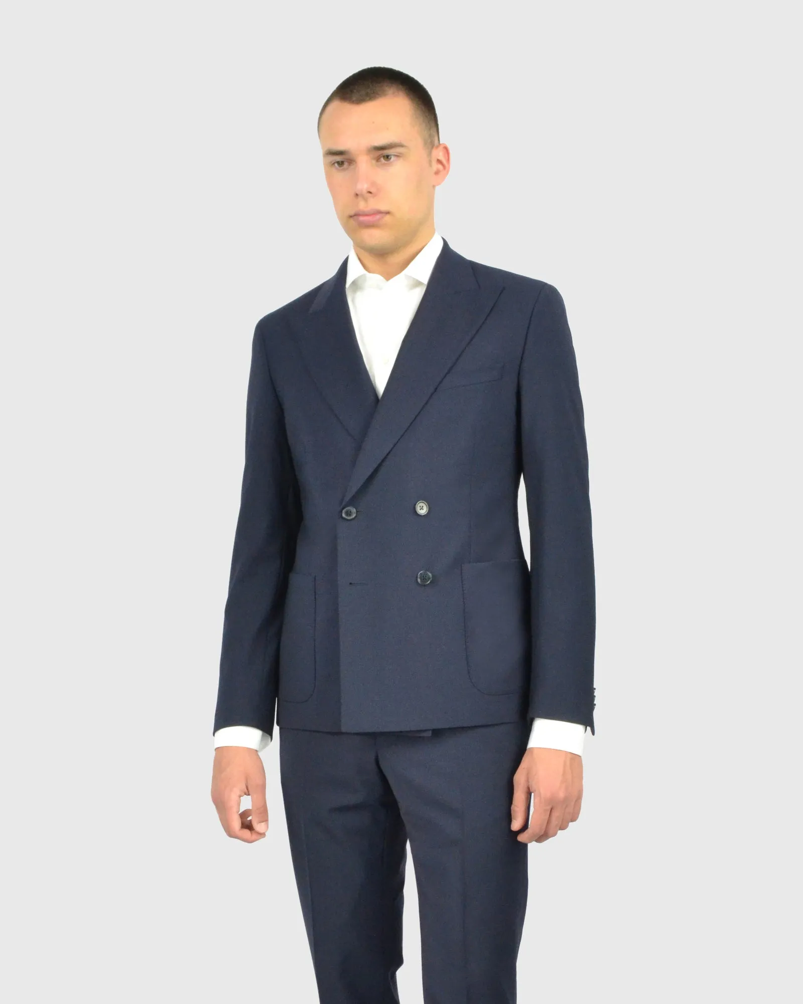 FRANCKINO SARTORIA FSS24 PL 4B-DB 2PSU NAVY NEAPOLITAN SUIT