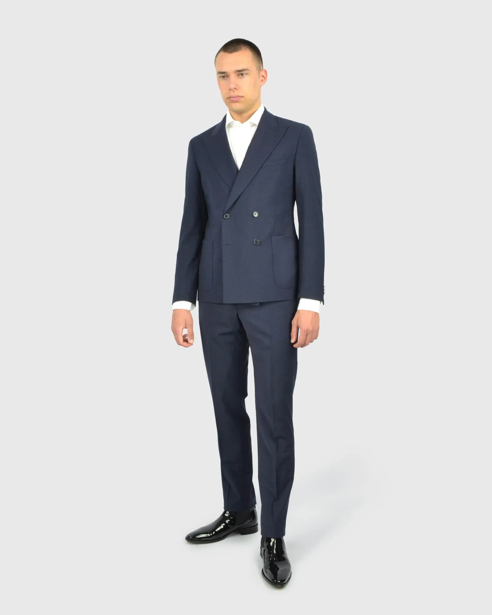 FRANCKINO SARTORIA FSS24 PL 4B-DB 2PSU NAVY NEAPOLITAN SUIT