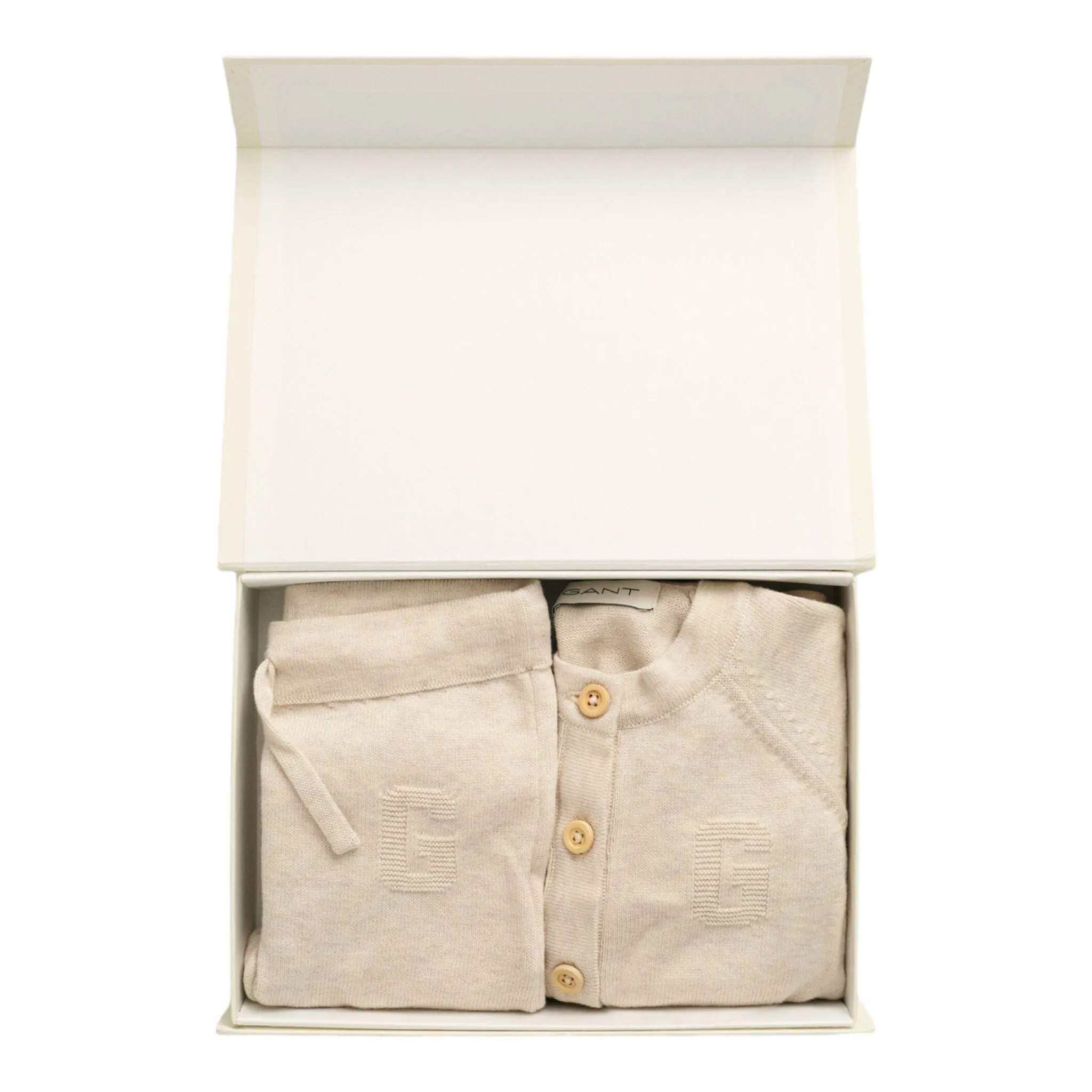 Gant - 2 piece set, beige marl,  baby