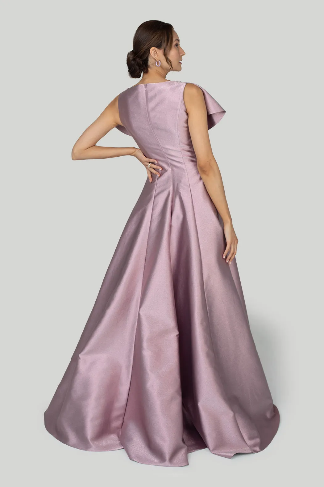 Gemy Maalouf - Bow-like Princess Cut Long Dress