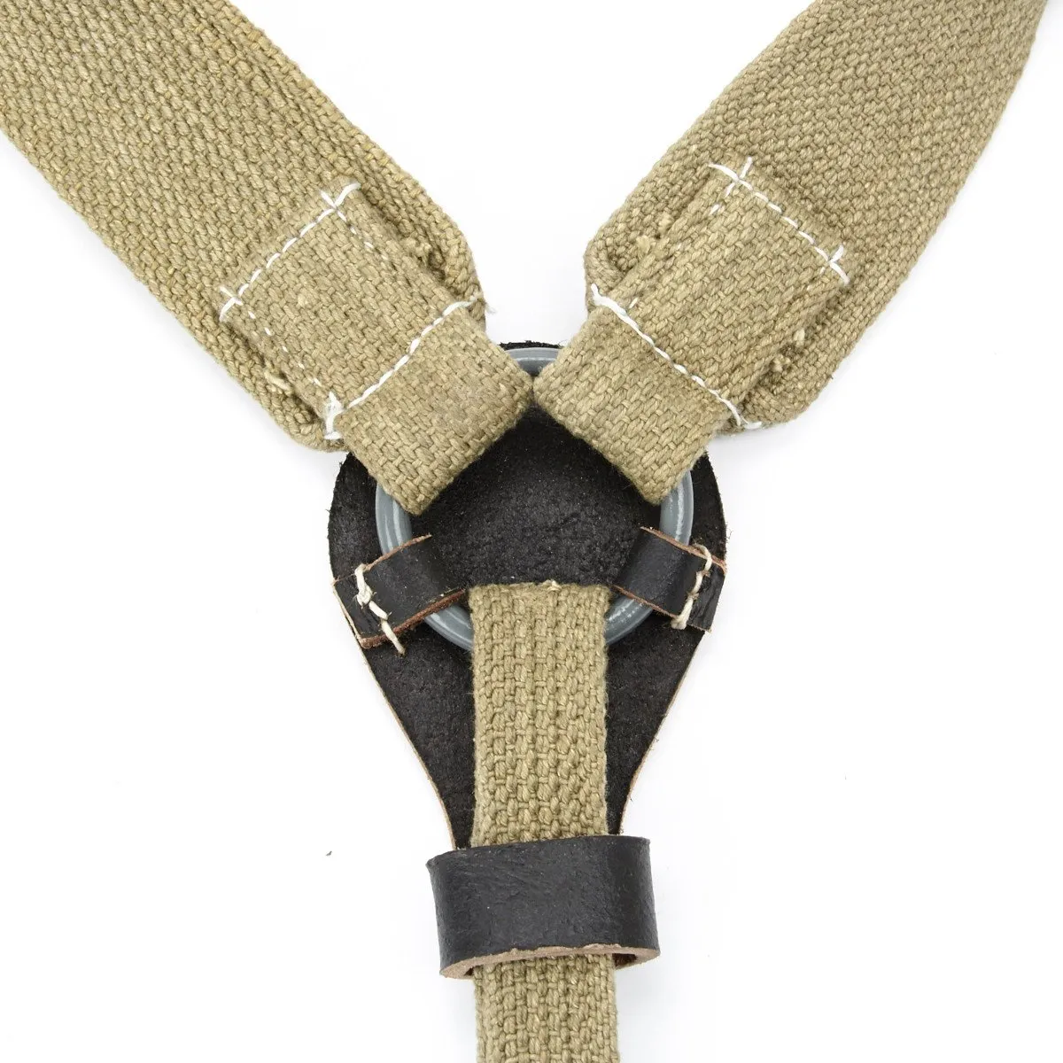 German WWII Afrika Korps Canvas Y Straps (Suspenders)