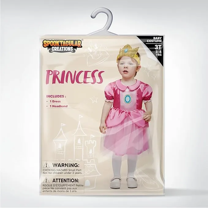 Halloween Baby Pink Princess Costume for Girl