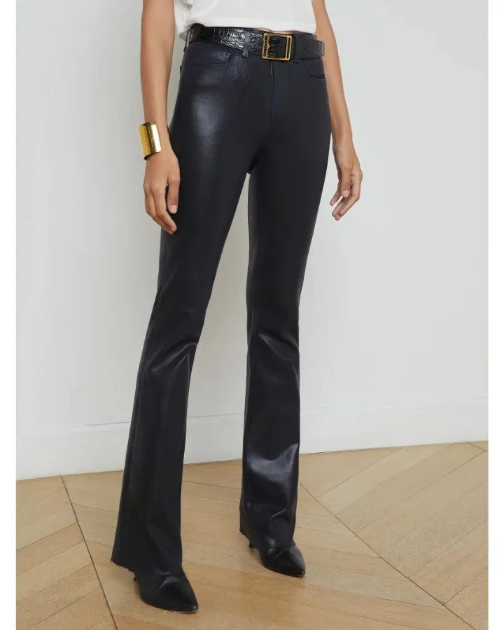 L'Agence Ruth Coated Straight Leg Jean