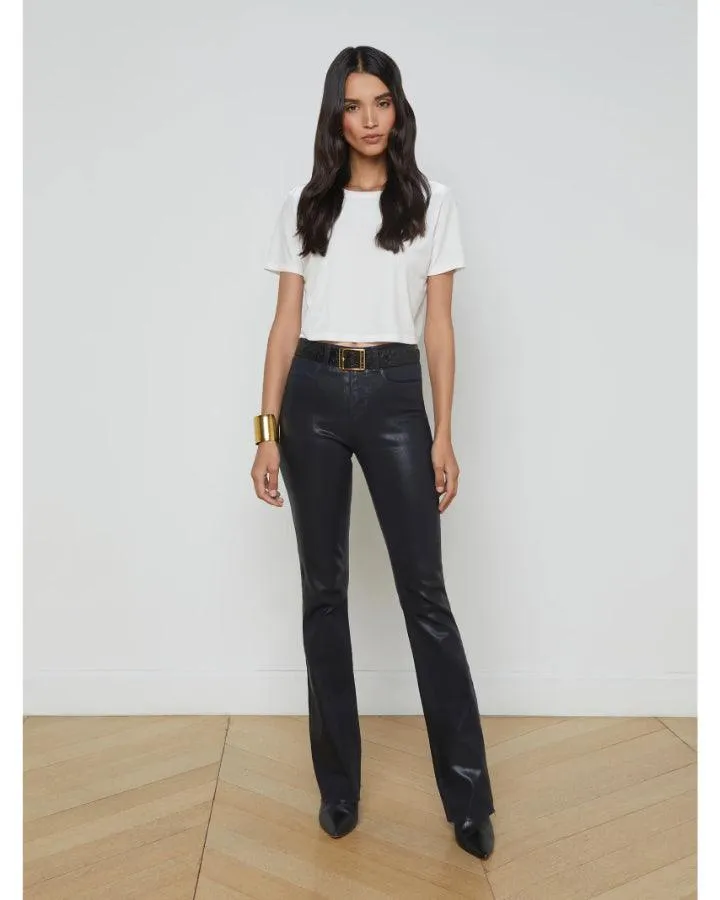 L'Agence Ruth Coated Straight Leg Jean