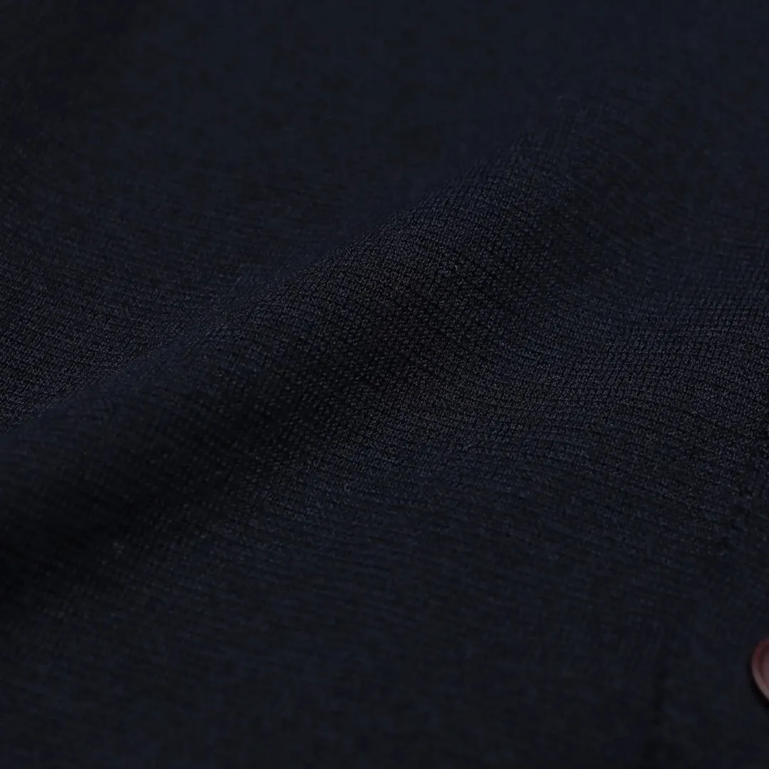 Navy Iris Cotton Station Cardigan