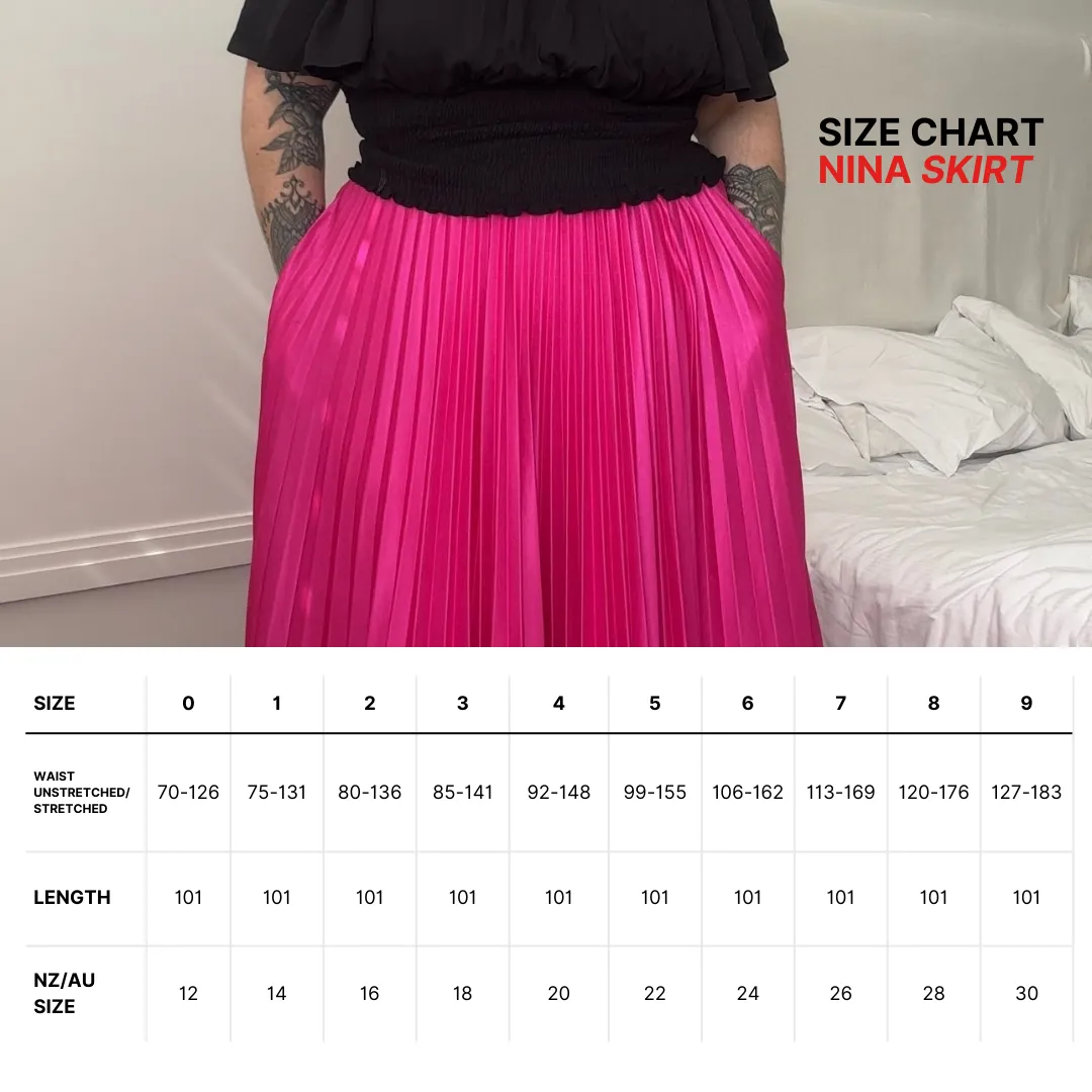 Nina Maxi Skirt - Pink