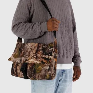 Nylon Messenger Bag - Photo Forest