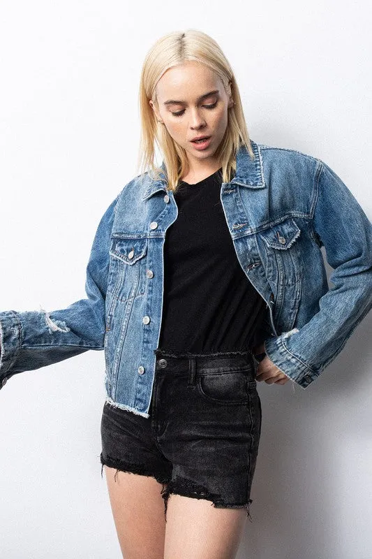 Over It Jean Jacket - Medium