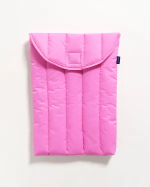 Puffy Laptop Sleeve 13" - Bright Pink