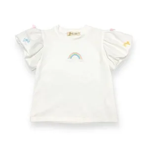 Rainbow Puff Sleeve Tee shirt