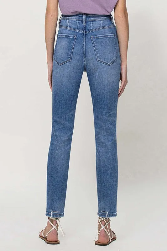 Raya Distressed Mom Jeans