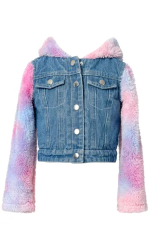 Reversible Denim &  Faux Fur Jacket