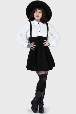 Rotten Relics Suspender Mini Skirt - Resurrect