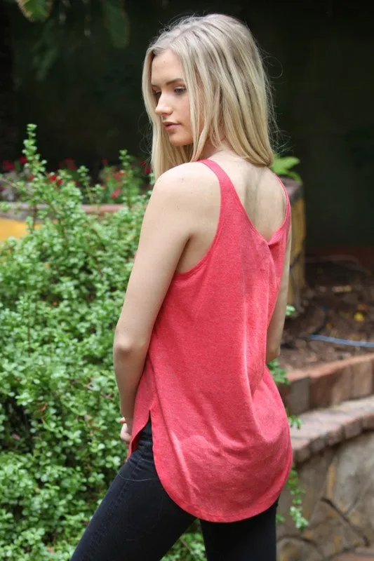 Scoop Neck Knit Tank