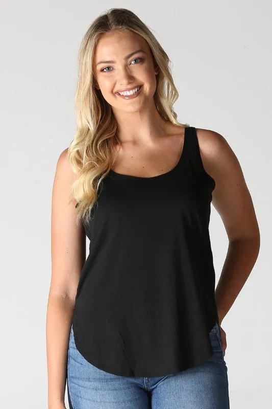 Scoop Neck Knit Tank