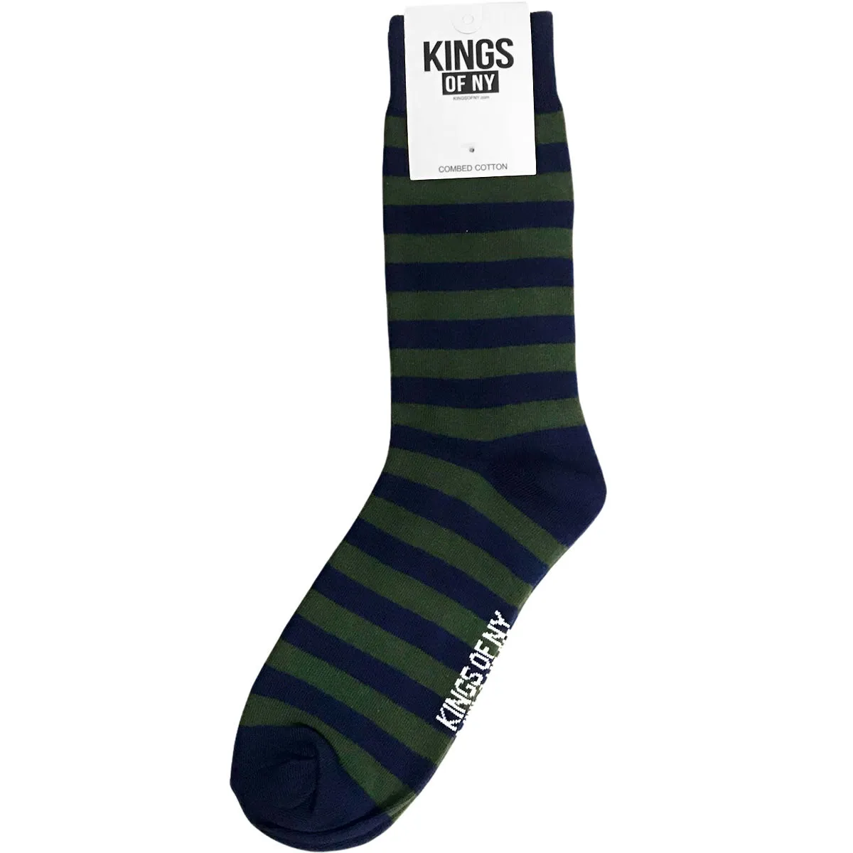 Striped Rugby Mens Crew Socks 3 Pack Set