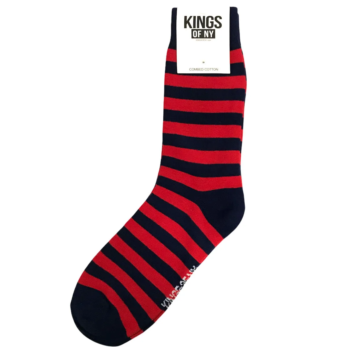 Striped Rugby Mens Crew Socks 3 Pack Set