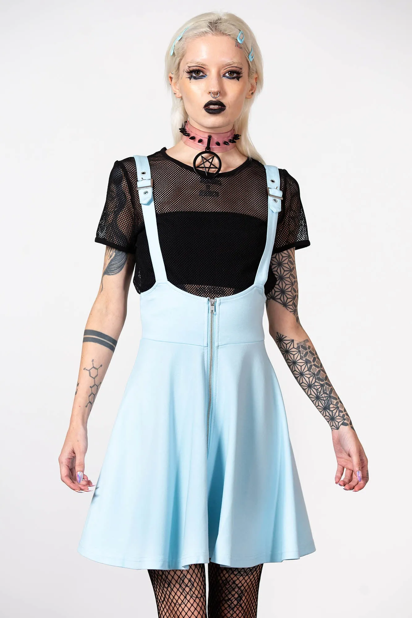 Suspend Me Statement Skirt [PASTEL BLUE]