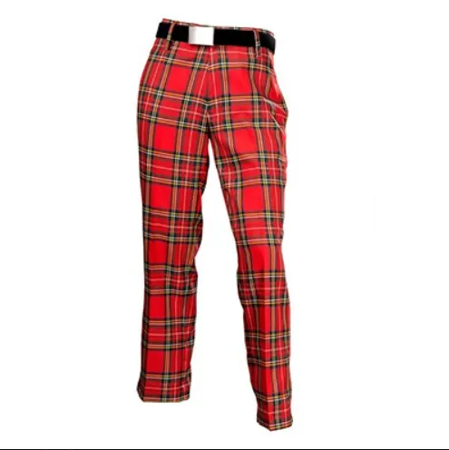 Tartan Trousers in Polyviscose