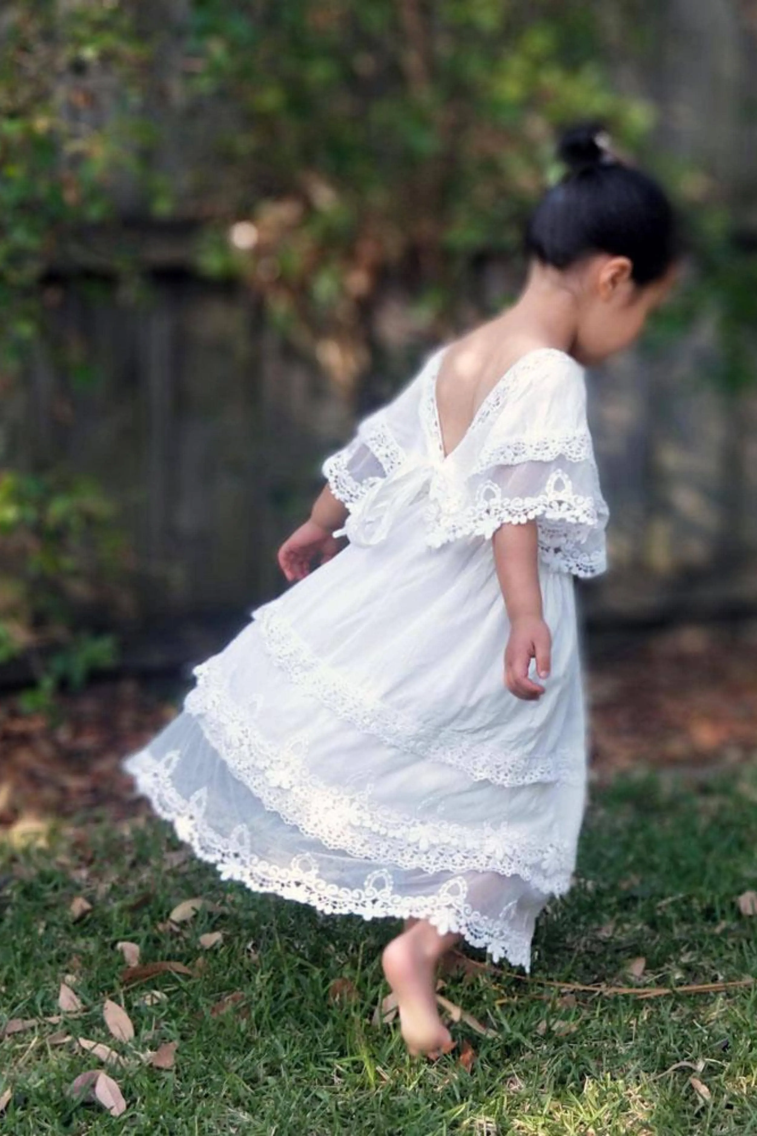 Tea Princess Camille Flower Girl Dress - Holy Communion Dress