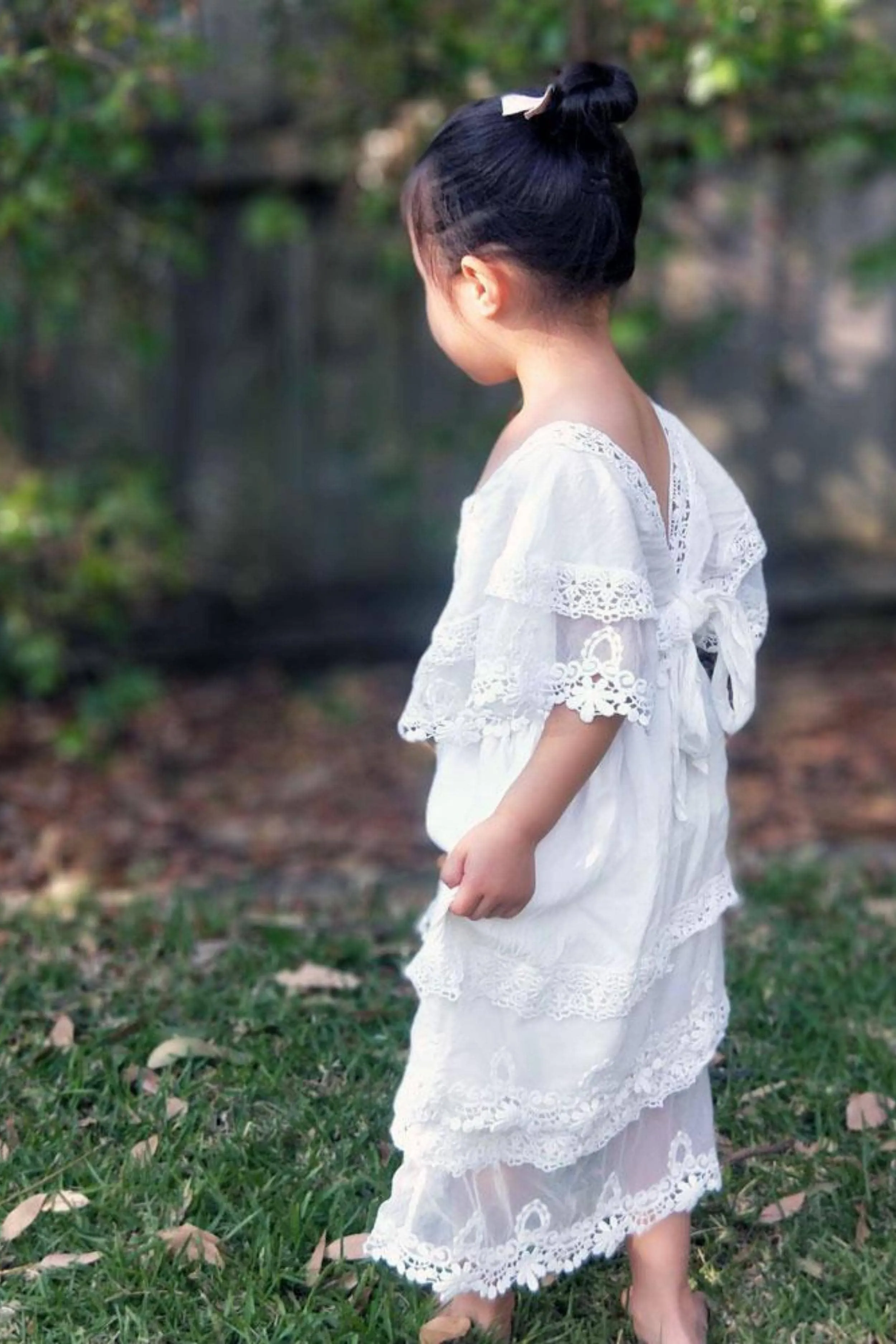 Tea Princess Camille Flower Girl Dress - Holy Communion Dress