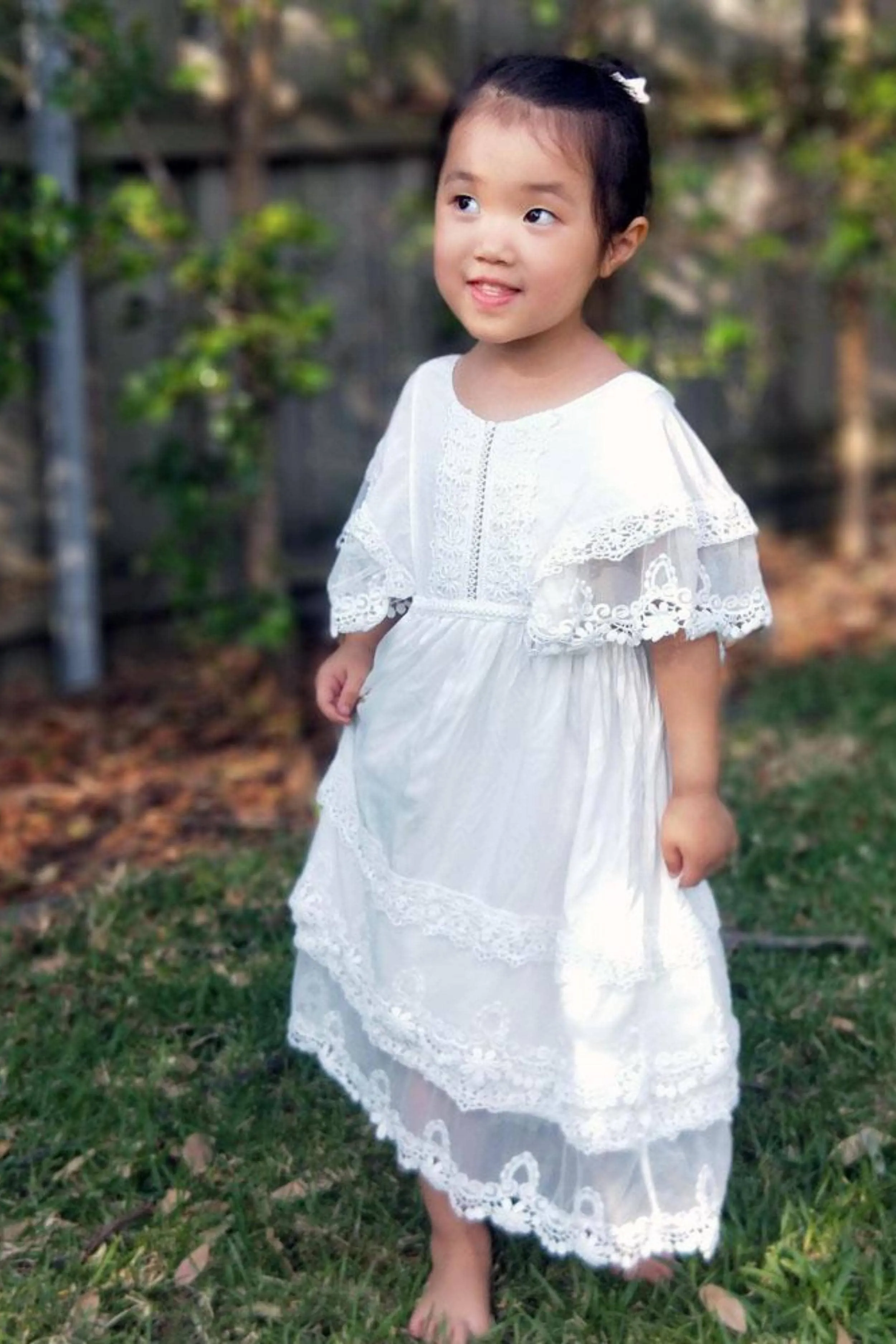 Tea Princess Camille Flower Girl Dress - Holy Communion Dress