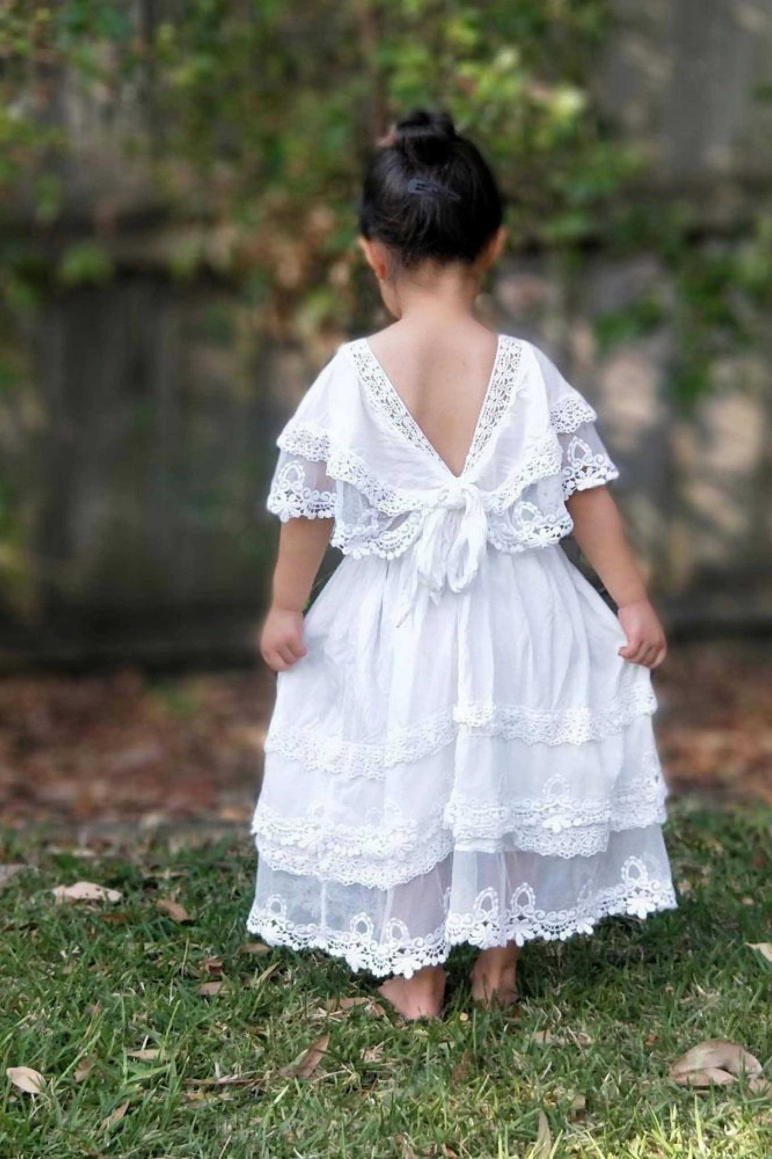 Tea Princess Camille Flower Girl Dress - Holy Communion Dress